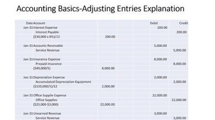 What are adjusting entries?