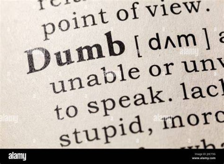 When was the word dumb invented?