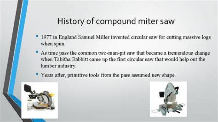 Who invented miter saw?