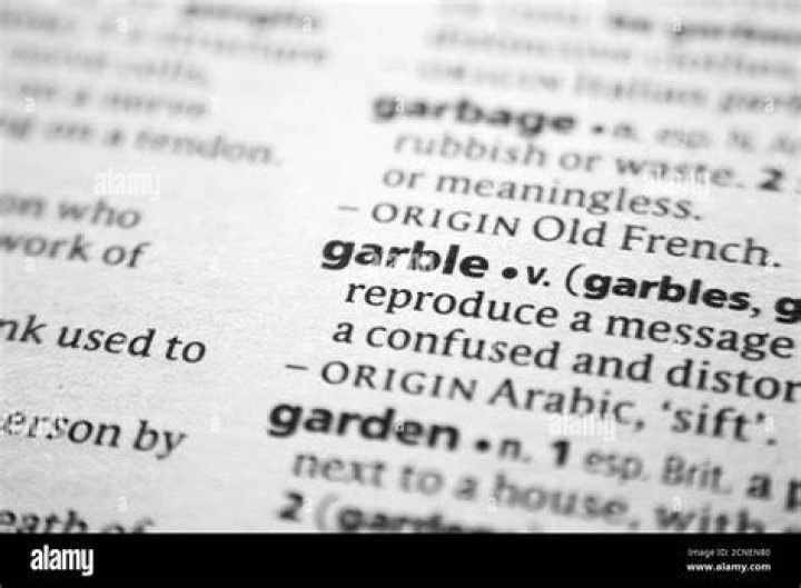 Who invented the word garble?